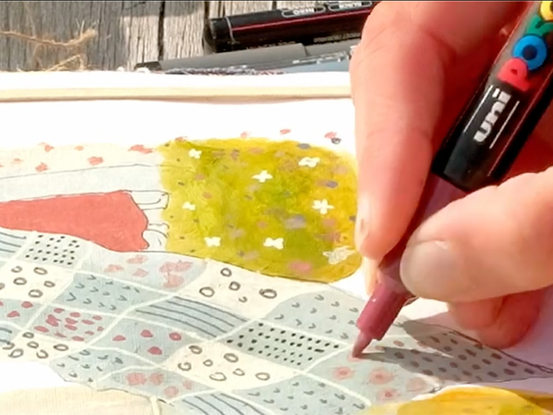 Art Journaling - Fairy Tales - Posca Pens