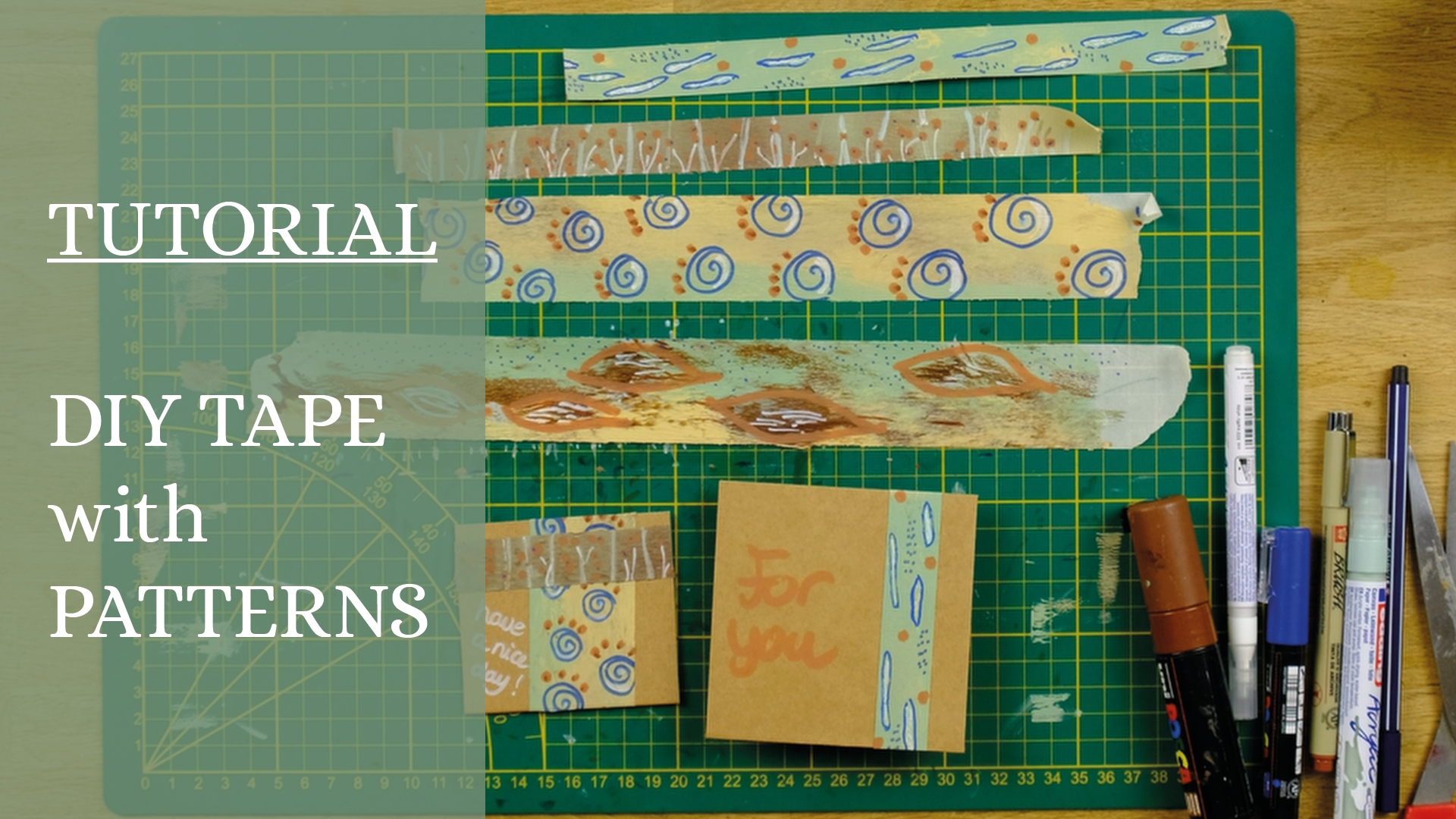 Free Tutorial DIY Patterned Tape - Luz Artworks