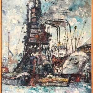 Bob Immink-The Harbour Westerdoksdijk Amsterdam 70x80