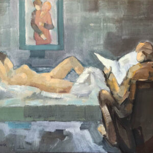 Bob Immink - Illusion - nude painting 60x50