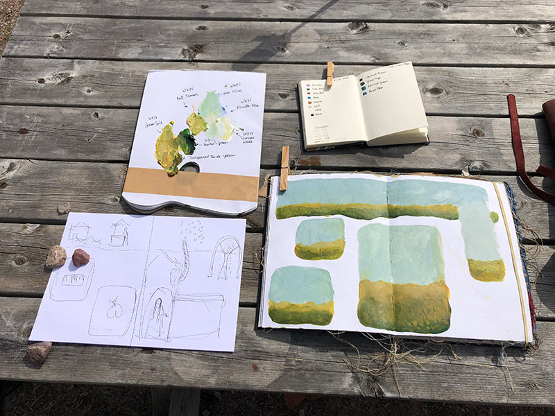 Cursus Art Journaling - Sprookjes - Achtergrond - Marloes Bloedjes - Luz Artworks 2023