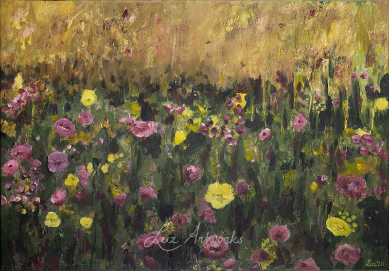 Flower Field pink & purple