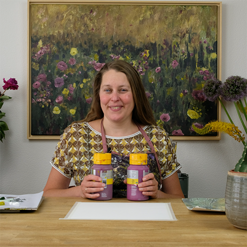 Botanical Gelli Prints painting course overview picture